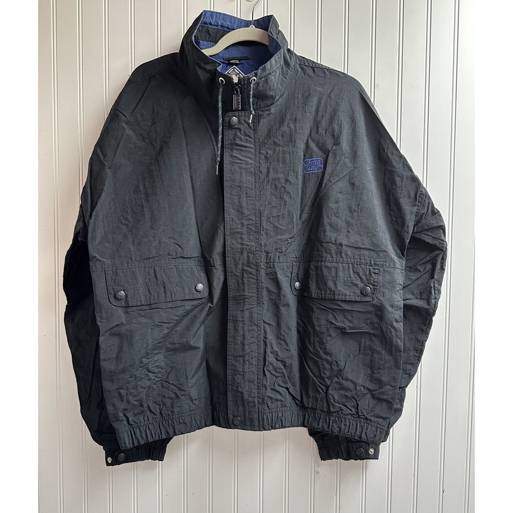 Vintage 90s Gear For Sports Zip Windbreaker Nylon Jacket Hooded Frito Lay Size L